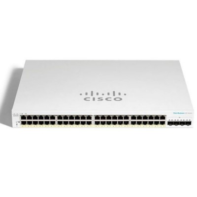 Cisco CBS220-48T-4G-EU CBS220 Smart Gigabit Switch L2 Managed 48 Port 10x100x1000, 4x1G SFP, Rackmount 1U