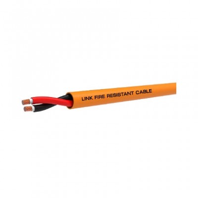 Link CB-0060 FIRE RESISTANT Twisted CABLE, UNSHIELD 2x6.0 mm² 9 AWG, 500m/Roll													