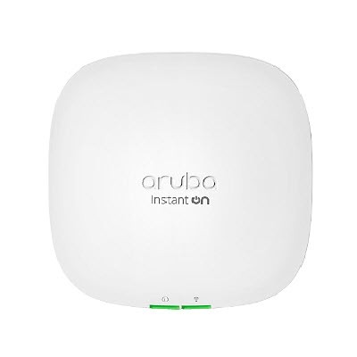 Aruba Instant On AP22 RW (R4W02A) Indoor Wi-Fi CERTIFIED (Wi-Fi 6) Access Point, Speed 1174Mbps, 802.11ax, 2X2:2 MU-MIMO radios, Dual-band operation, Built-in Wi-Fi router/gateway functionality