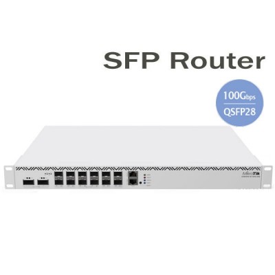 Mikrotik CCR2216-1G-12XS-2XQ Unleash The Power of 100 Gigabit,  16-Core SFP Cloud Core Router Industrial Grade, 1-Port Gigabit Ethernet + 12-Port SFP28 (25G) + 2-Port QSFP28 (100G) + M.2 slots x2, RouterOS (License level 6)