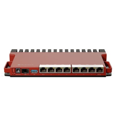 MikroTik L009UiGS-RM 8-Port Router Gigabit Ethernet Port + 2.5G SFP Port, + 1 USB 3.0 type A, Load Balancing + Hotspot Server + VPN Support, Rackmount kit K-79 (Included)