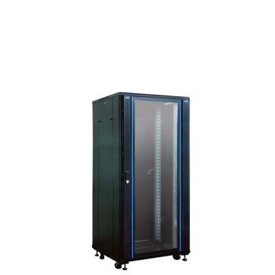 Link CH-60827GW 19” Glass-Wave Server Rack 27U, (60x80x140cm.) Black *ส่งฟรีเขต กทม.และปริมณฑล