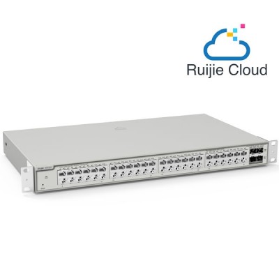 Reyee RG-NBS3200-48GT4XS 48-Port L2 Cloud Managed 10G Switch, 48 Gigabit RJ45 Port, 4 x 10G SFP+ Slots, Rack-mountable Steel Case