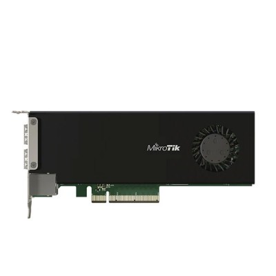 Mikrotik CCR2004-1G-2XS-PCIe Smart PCIe Ethernet PCIe 2x 25 Gigabit Router 4 GB of RAM, 128 MB of NAND storage, Powerful Quad-core ARMv8 64-bit CPU, RouterOS L6