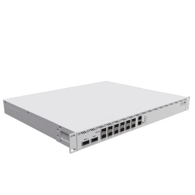 Mikrotik CCR2216-1G-12XS-2XQ Unleash The Power of 100 Gigabit,  16-Core SFP Cloud Core Router Industrial Grade, 1-Port Gigabit Ethernet + 12-Port SFP28 (25G) + 2-Port QSFP28 (100G) + M.2 slots x2, RouterOS (License level 6)