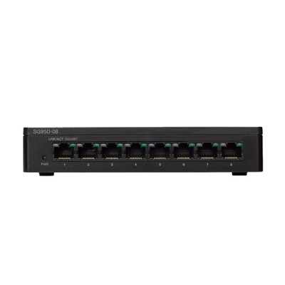 Cisco SG95D-08 Switch 8-Port Gigabit Unmanaged Desktop 