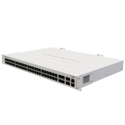 MikroTik CRS354-48G-4S+2Q+RM High-end Performance 48-Ports Gigabit Ethernet Rj45 + 1-Port 10/100Mbps Ethernet Rj45 + 4-Ports SFP+ (1/10G) + 2-Port QSFP+(40G), MikroTik RouterOS (License level 5), Rack-Mount kit (Included)