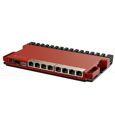 MikroTik L009UiGS-RM 8-Port Router Gigabit Ethernet Port + 2.5G SFP Port, + 1 USB 3.0 type A, Load Balancing + Hotspot Server + VPN Support, Rackmount kit K-79 (Included)
