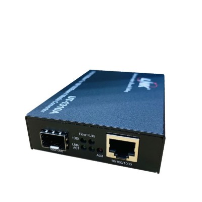 Link UT-1310A Fiber Gigabit Media Converter, 10/100/1000 Mbps  ,1000Base-SX/LX , 1-Port RJ45, 1-SFP Slot (Blank), 220m - 110km (SM/MM Support), Indoor Only 
